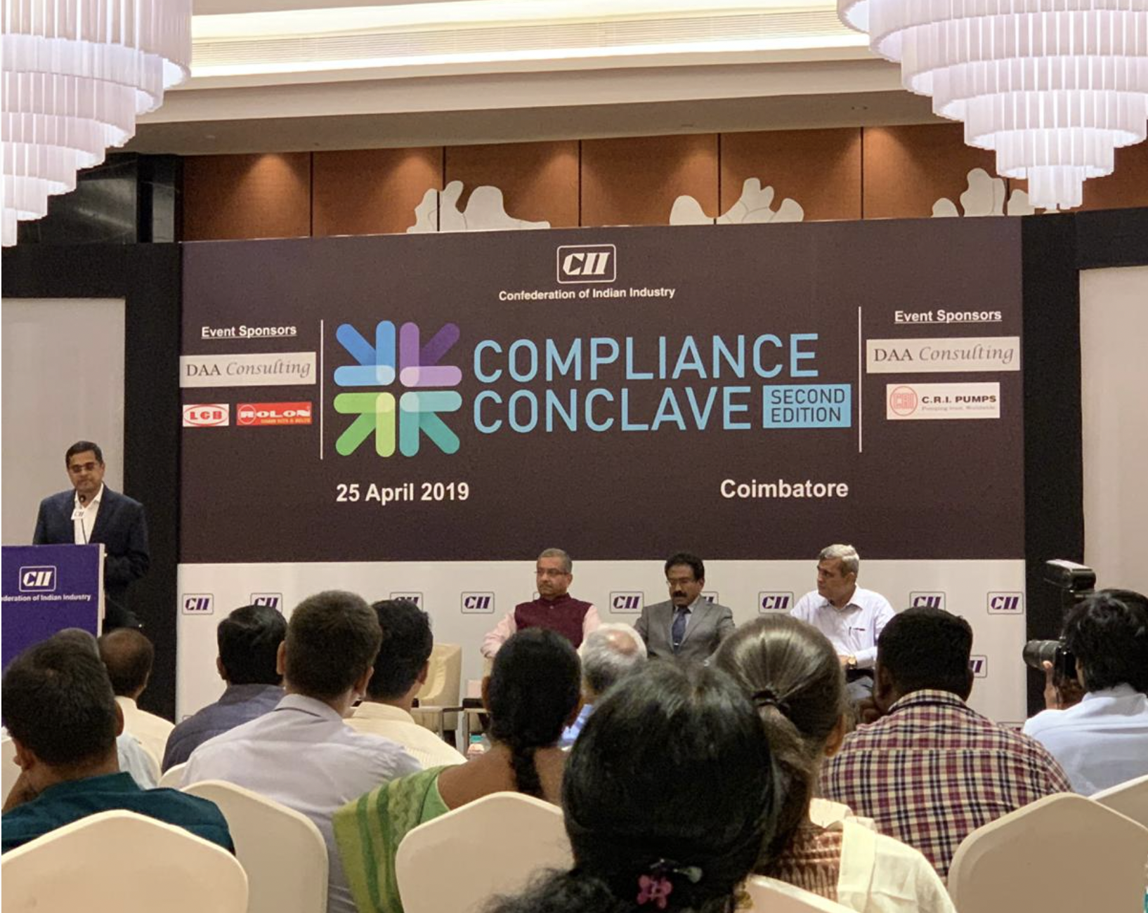 CII Compliance Conclave_Coimbatore_DAA sponsors the event and Satish S delivers the key note address